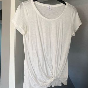 Nordstrom white top with twist